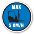 DuraStripe rond veiligheidsteken / MAX 5 KM/H 